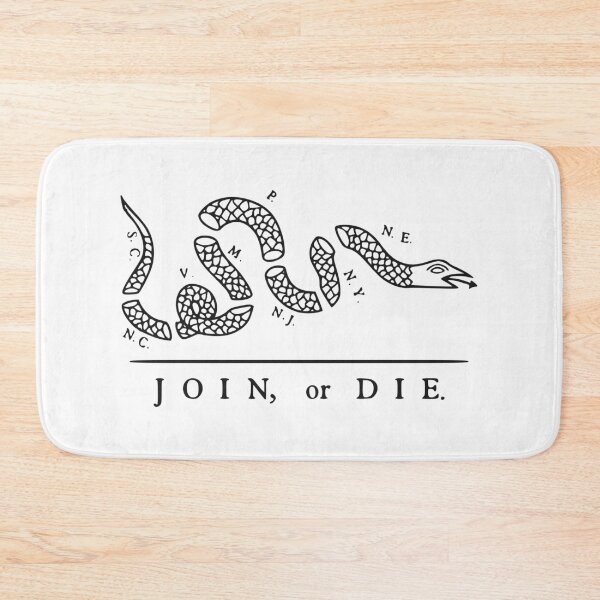 Item preview, The Join (Benjamin Franklin 'Join, or Die' political cartoon') designed and sold by franklinprintco.