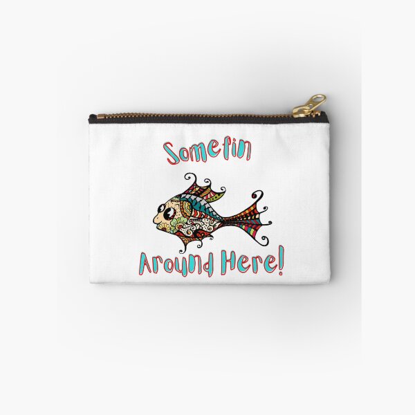 Item preview, Somefin Fishy Around Here! Funny Beach Saying designed and sold by Red-ElYoubi.