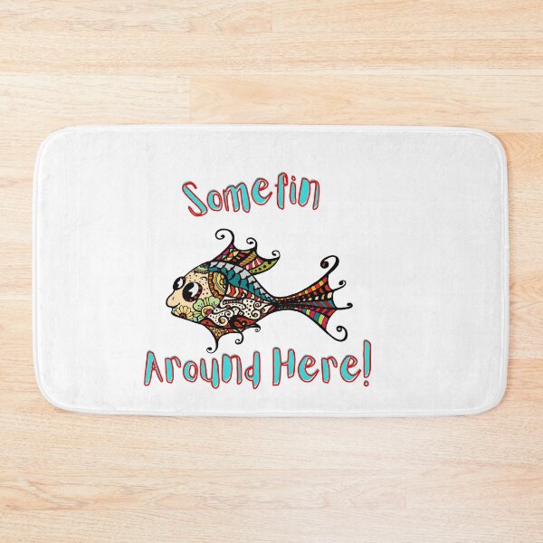 Item preview, Somefin Fishy Around Here! Funny Beach Saying designed and sold by Red-ElYoubi.