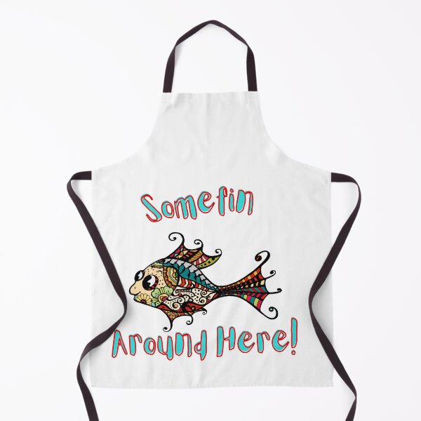 Item preview, Somefin Fishy Around Here! Funny Beach Saying designed and sold by Red-ElYoubi.
