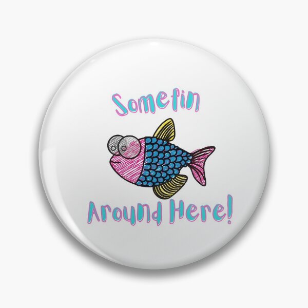 Item preview, Somefin Fishy Around Here! Funny Beach Saying designed and sold by Red-ElYoubi.