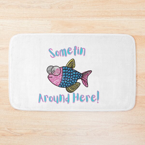 Item preview, Somefin Fishy Around Here! Funny Beach Saying designed and sold by Red-ElYoubi.
