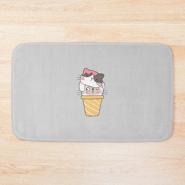 Item preview, Two Cute Cat Ice Cream designed and sold by dewi5.