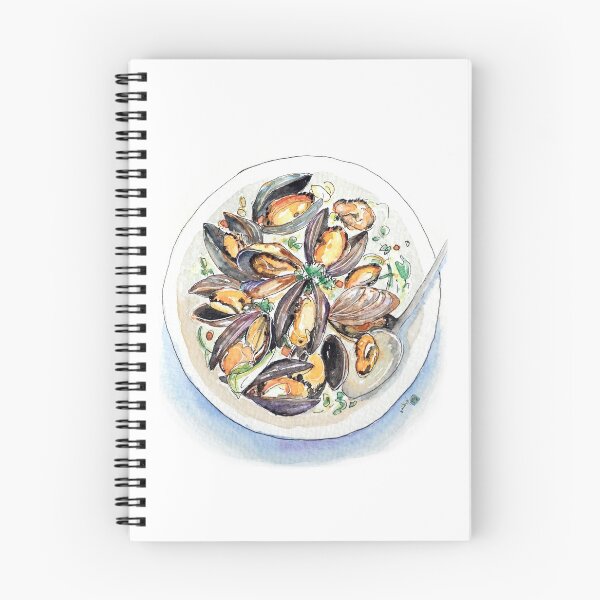 Item preview, Ilustración de mejillones designed and sold by dairiecillust.
