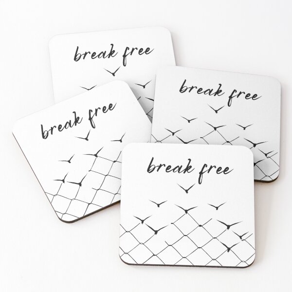 Item preview, Break Free inspirational quote motivational slogans bossy sassy badass strong women savage classy life motto minimalist short words quotes positivity sayings 1 designed and sold by Inside Head.
