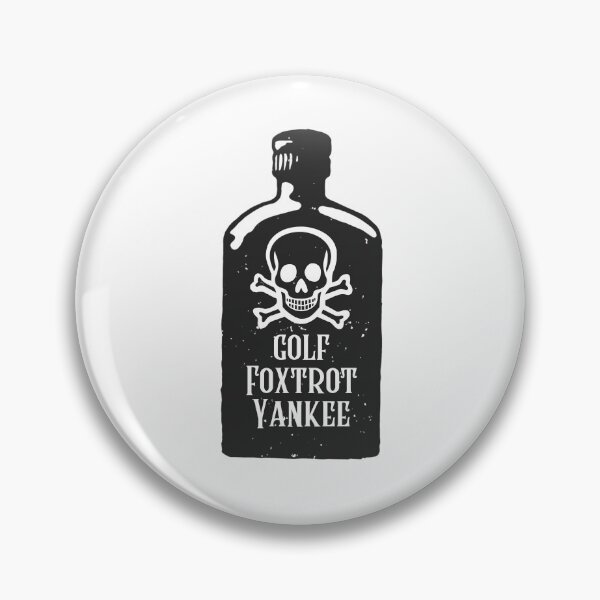 Item preview, Golf Foxtrot Yankee Callsign Vintage style - Military Jargon designed and sold by AirsoftBD.