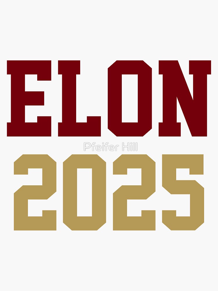 "Elon University 2025 Class of 2025 Phoenix Elon, NC" Sticker for