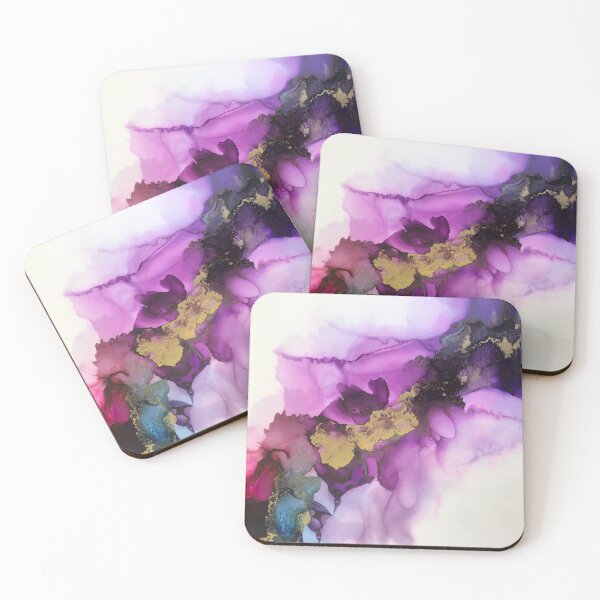 Item preview, VIOLET EXPLOSION - Alcohol Ink Artwork designed and sold by Gccartworks.