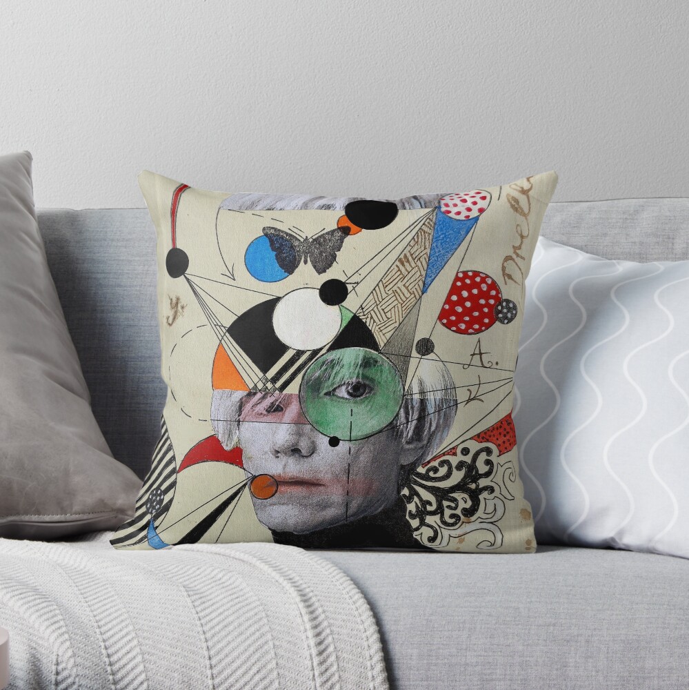 anti pop andy Throw Pillow