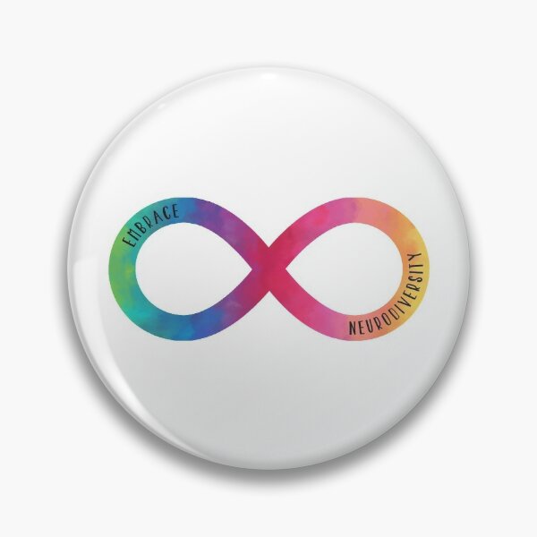 Infinity Neurodiversity Awareness Ribbons | Lapel Pins