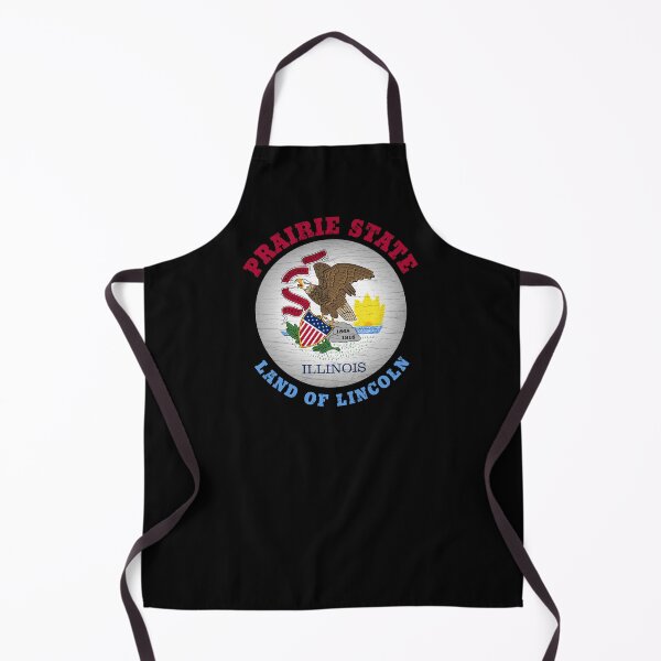 Item preview, ILLINOIS PRAIRIE STATE FLAG designed and sold by Madjack Tees Kiwi SuperStore.