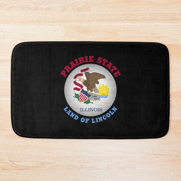 Item preview, ILLINOIS PRAIRIE STATE FLAG designed and sold by Madjack Tees Kiwi SuperStore.