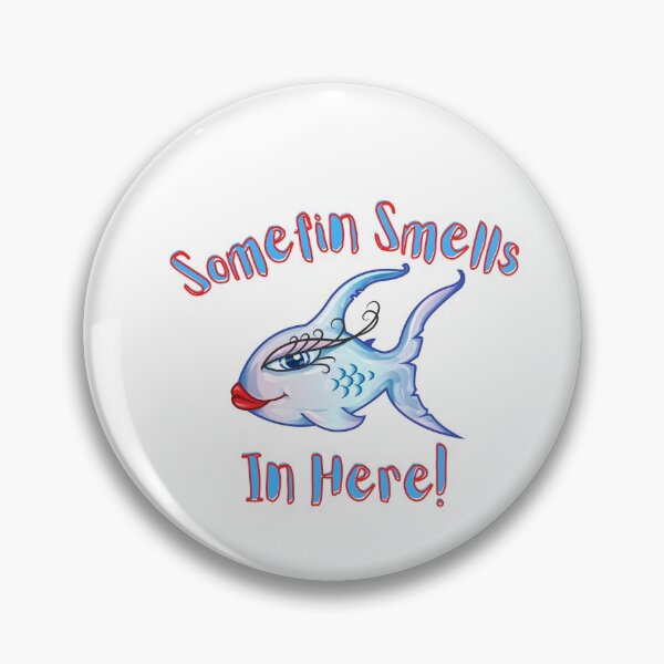 Item preview, Somefin Smells Fishy in Here! Funny Beach Saying designed and sold by Red-ElYoubi.