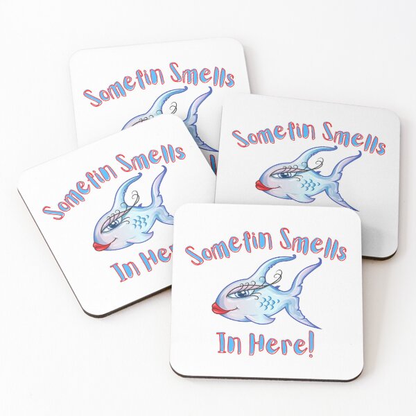 Item preview, Somefin Smells Fishy in Here! Funny Beach Saying designed and sold by Red-ElYoubi.