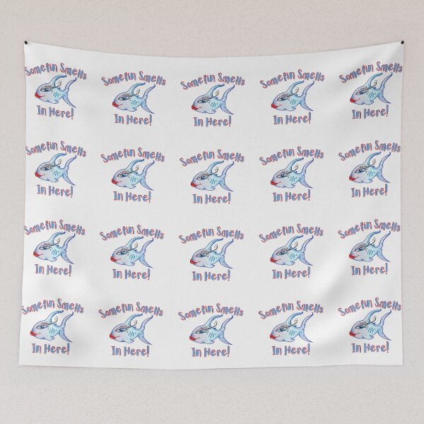 Item preview, Somefin Smells Fishy in Here! Funny Beach Saying designed and sold by Red-ElYoubi.