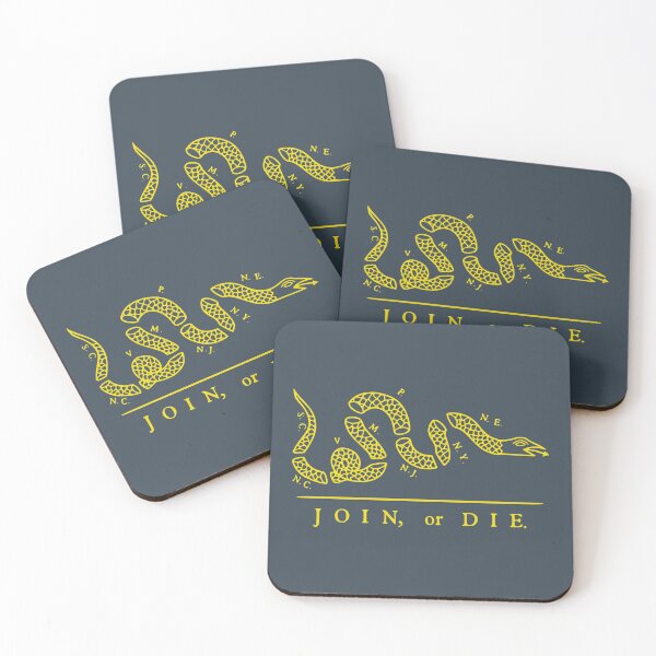 Item preview, The Join (Benjamin Franklin 'Join, or Die' political cartoon') - Yellow designed and sold by franklinprintco.
