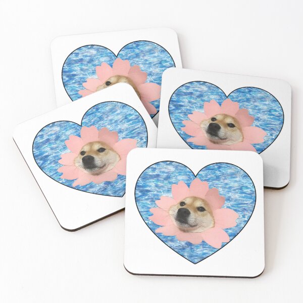Item preview, Flower Doggo Dog  designed and sold by TimosStickers.