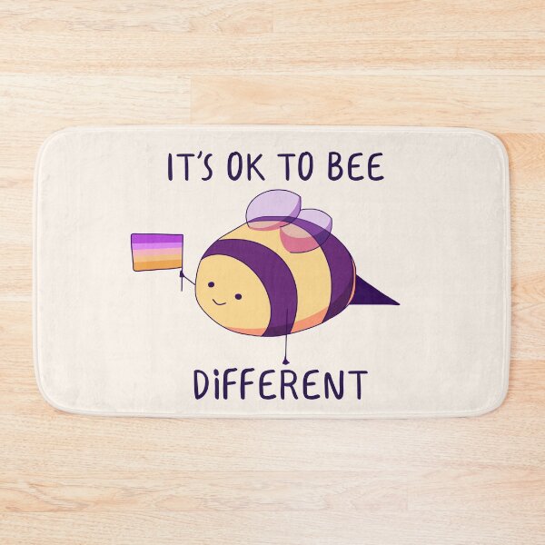 Item preview, It's Ok To Be Different, Trixic Pride Bee Pun  designed and sold by ForTheFrogWar.