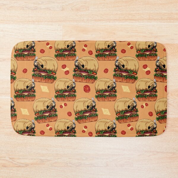 Item preview, Pug loaf Burger pattern designed and sold by Walkcircle.