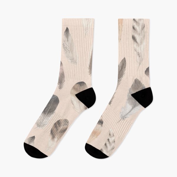 Item preview, Boho Style Light Brown Feather Pattern, Neutral Tone designed and sold by Sohee Jin.