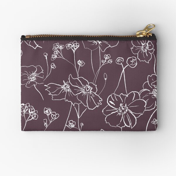 Artikel-Vorschau von Wilde Rosen Muster Dunkel Mauve, designt und verkauft von Anis Illustration.