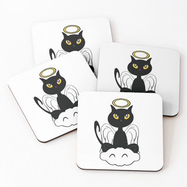 Item preview, Angel Cat on Cloud designed and sold by BusyMonkeys.