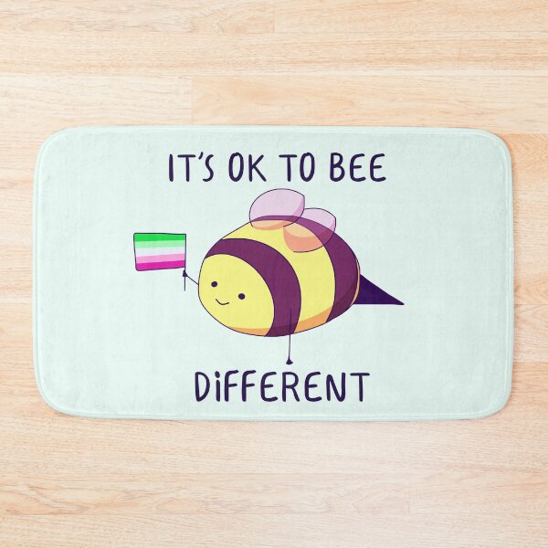 Item preview, It's Ok To Be Different, Abrosexual Pride Bee Pun  designed and sold by ForTheFrogWar.