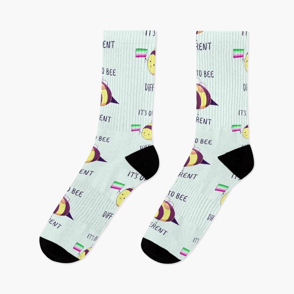 Item preview, It's Ok To Be Different, Abrosexual Pride Bee Pun  designed and sold by ForTheFrogWar.