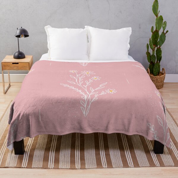 Item preview, "cute bohemian flowers with pink background" designed and sold by tudoo.