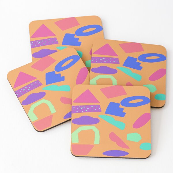 Item preview, ABSTRACT 80'S/90'S SHAPE PATTERN  designed and sold by RetroPlaceee.