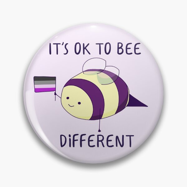 Item preview, It's Ok To Be Different, Asexual Pride Bee Pun  designed and sold by ForTheFrogWar.