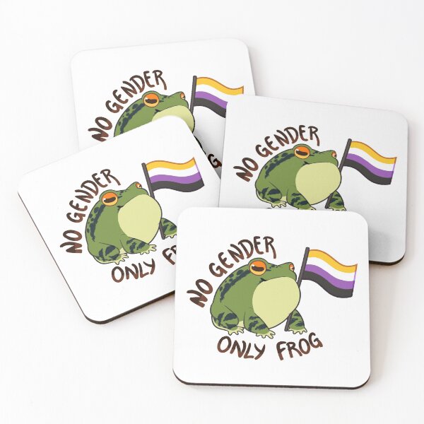 Item preview, No gender only frog pride nonbinary designed and sold by Ruxree.