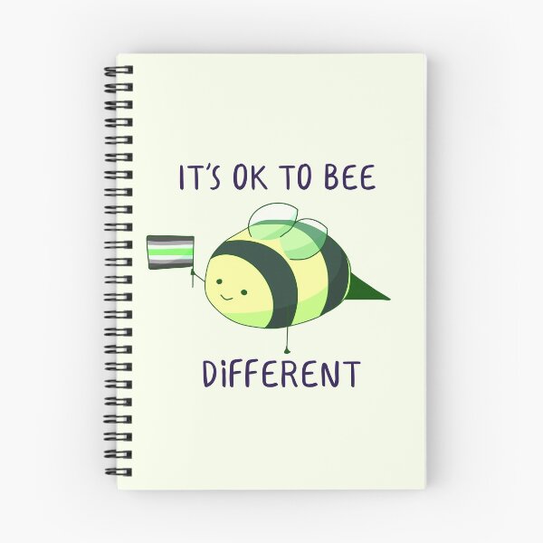 Item preview, It's Ok To Be Different, Agender Pride Bee Pun  designed and sold by ForTheFrogWar.