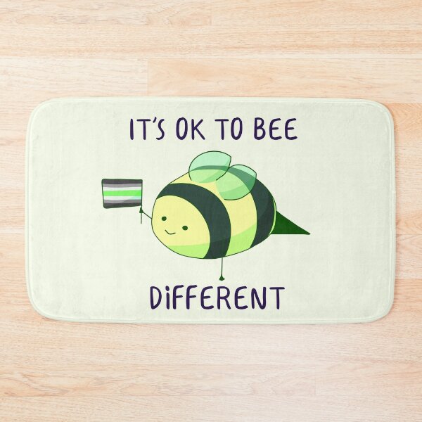 Item preview, It's Ok To Be Different, Agender Pride Bee Pun  designed and sold by ForTheFrogWar.