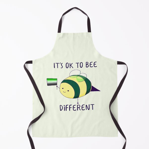 Item preview, It's Ok To Be Different, Aromantic Pride Bee Pun designed and sold by ForTheFrogWar.