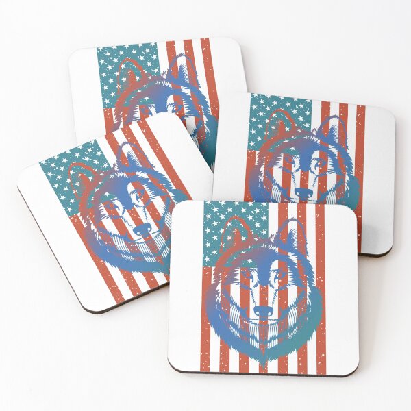 Item preview, Wolf american US flag, Fisherman 2021 designed and sold by ACHRAF877.