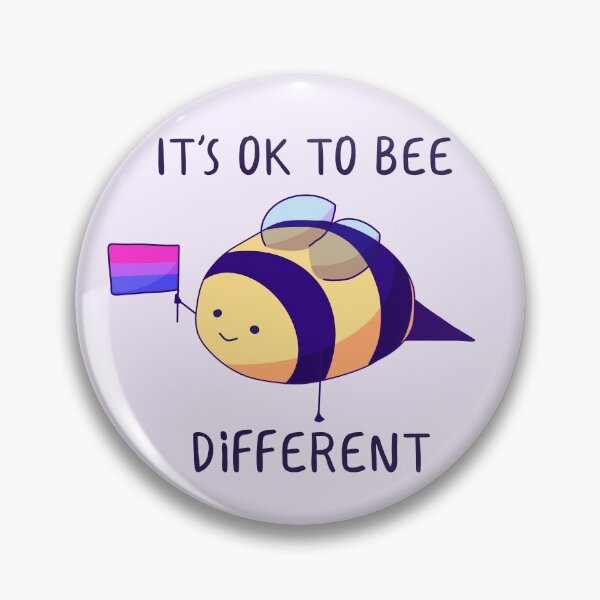 Item preview, It's Ok To Be Different, Bisexual Pride Bee Pun  designed and sold by ForTheFrogWar.
