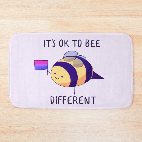 Item preview, It's Ok To Be Different, Bisexual Pride Bee Pun  designed and sold by ForTheFrogWar.