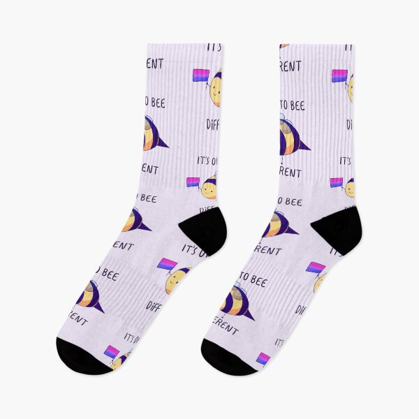Item preview, It's Ok To Be Different, Bisexual Pride Bee Pun  designed and sold by ForTheFrogWar.