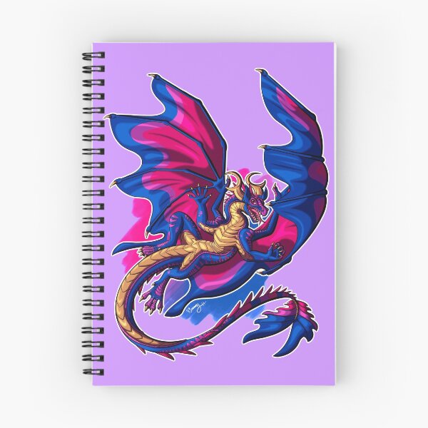 Item preview, Bi Pride Dragon designed and sold by Kimberly Holbrook Arts.