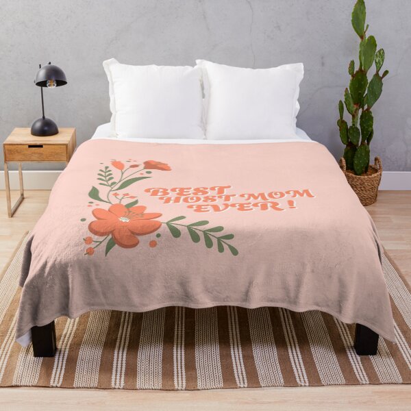 Item preview, Best host mom ever orange flowers designed and sold by clara steines.
