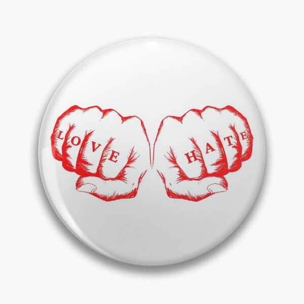 Item preview, Love and Hate two fists designed and sold by yennyz.