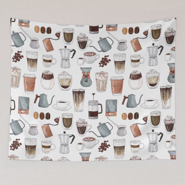 Item preview, coffee lover print designed and sold by Milatoo.