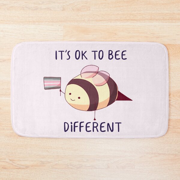 Item preview, It's Ok To Be Different, Demigirl Pride Bee Pun  designed and sold by ForTheFrogWar.