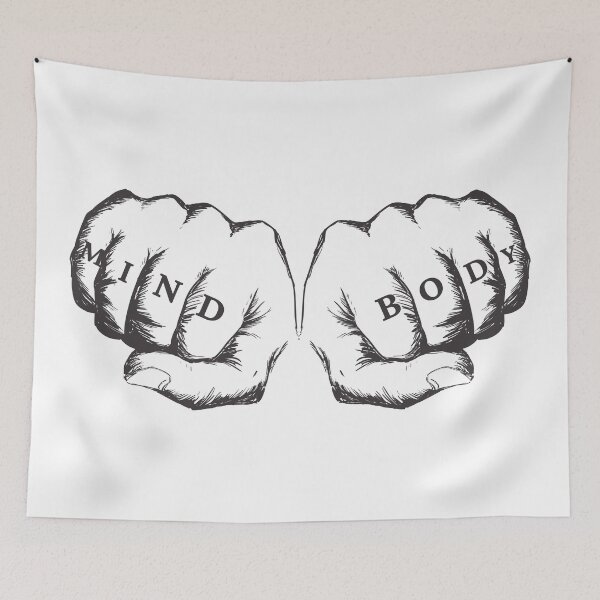Item preview, Mind and Body two fists designed and sold by yennyz.
