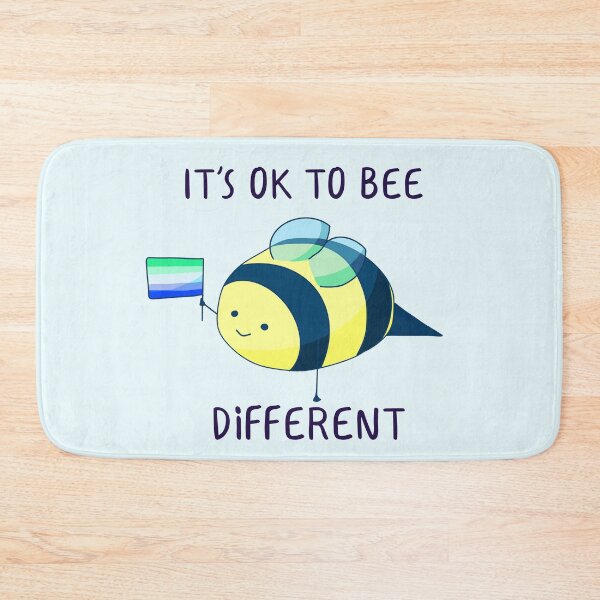 Item preview, It's Ok To Be Different, Gay Pride Bee Pun  designed and sold by ForTheFrogWar.