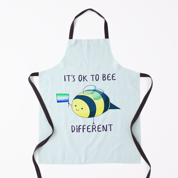 Item preview, It's Ok To Be Different, Gay Pride Bee Pun designed and sold by ForTheFrogWar.