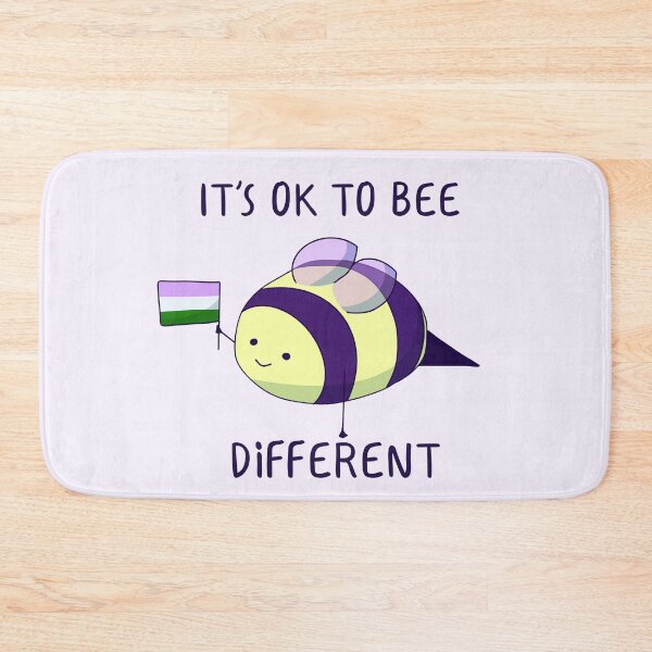 Item preview, It's Ok To Be Different, Genderfluid Pride Bee Pun  designed and sold by ForTheFrogWar.