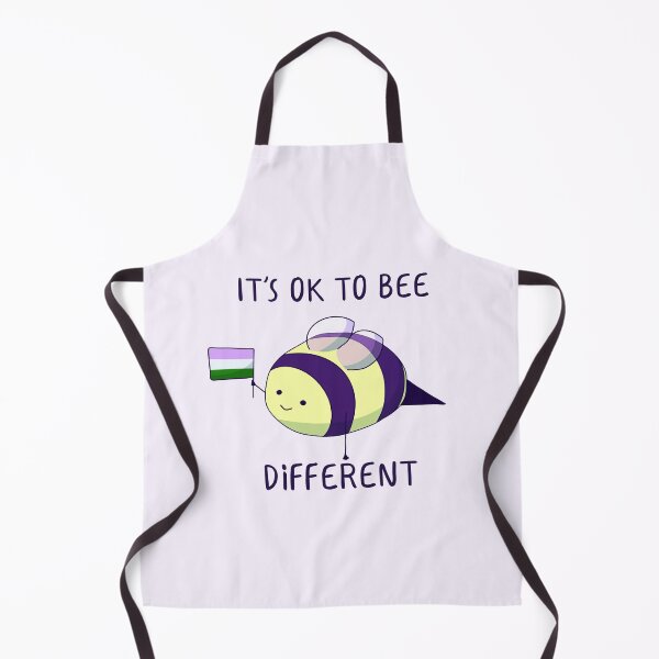 Item preview, It's Ok To Be Different, Genderfluid Pride Bee Pun designed and sold by ForTheFrogWar.
