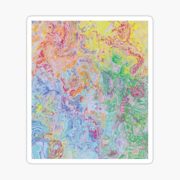 Item preview, Dutch pour style abstract digital art, fluid art, marble, colour split, splatter art, pastel designed and sold by NanaChels.